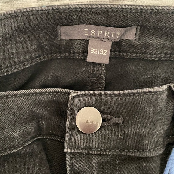 NWT Esprit black denim jeans with beading down the legs. - Picture 5 of 8